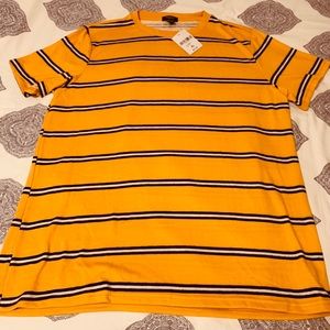 Forever21 Men’s Yellow Striped Knit Tee